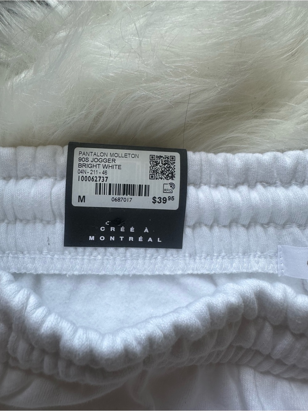NWT White Garage 90s Joggers